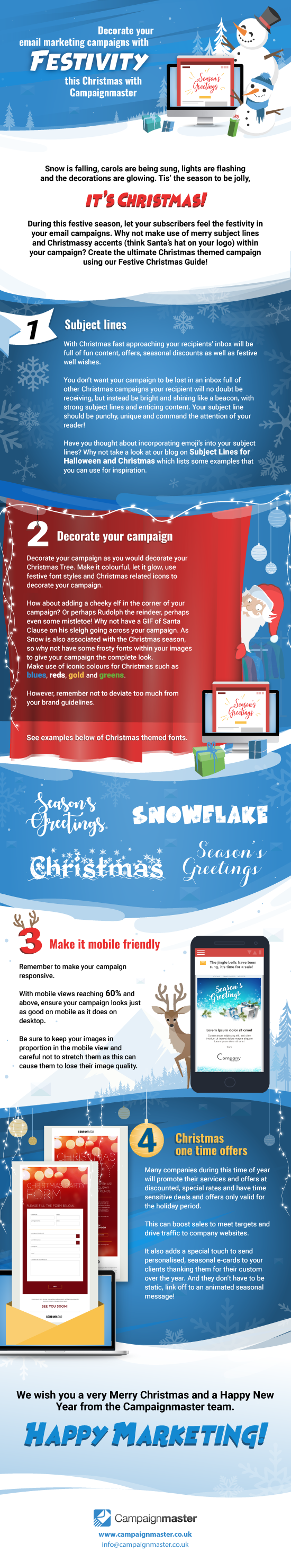 Christmas Email Marketing - Infographic